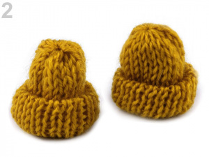 Textilní aplikace / nášivka čepička pletená