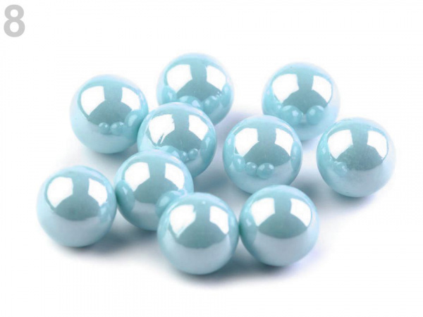Dekorační kuličky / perly bez dírek Ø8 mm lesklé