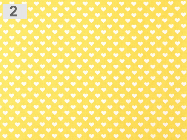 Bavlněná látka srdce