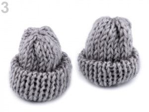 Textilní aplikace / nášivka čepička pletená