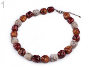 Náhrdelník ze skleněných korálků