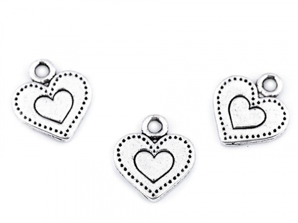 Přívěsek srdce 12x13 mm