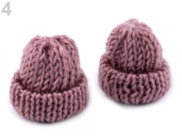 Textilní aplikace / nášivka čepička pletená