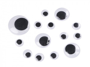 Plastové oči MIX velikostí