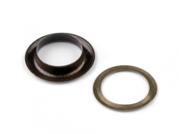 Průchodky s podložkou Ø17 mm na koženou galanterii