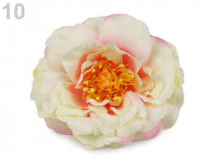 Umělý květ čajová růže Ø10 cm