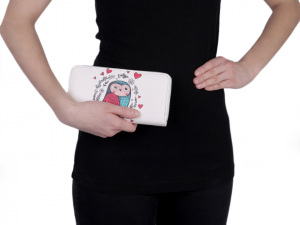 Dámská peněženka sova 10x19 cm