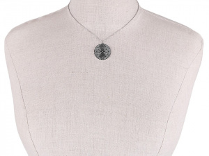 Náhrdelník z nerezové oceli mandala, strom života