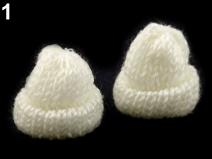 Textilní aplikace / nášivka čepička pletená