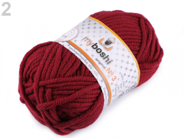 Pletací příze Myboshi No.3; 50 g