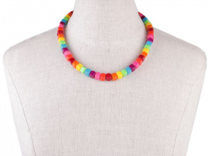 Náhrdelník skleněné kostičky