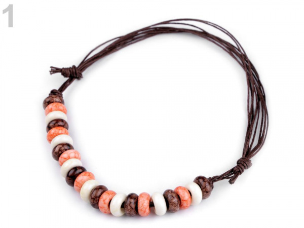 Náhrdelník s mramorovým efektem