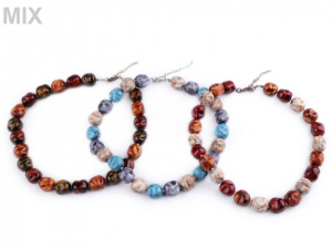 Náhrdelník ze skleněných korálků