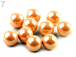 Dekorační kuličky / perly bez dírek Ø10 mm lesklé 2. jakost