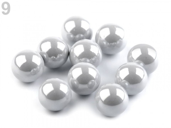 Dekorační kuličky / perly bez dírek Ø8 mm lesklé