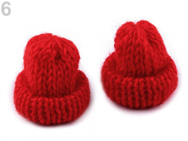 Textilní aplikace / nášivka čepička pletená