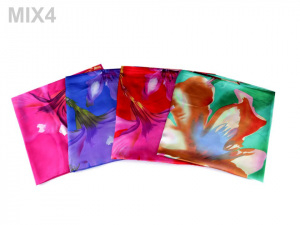 Velký saténový šátek 130x130 cm