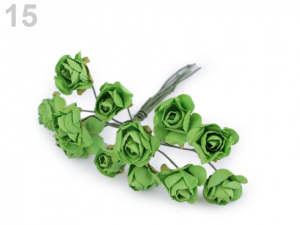 Růže na drátku / polotovar na vývazky Ø16 mm