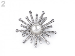 Brož / svatební ozdoba na kytice