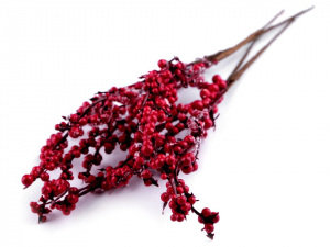 Umělé bobule ojíněné k aranžování