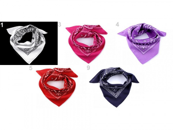 Šátek paisley 55x55 cm