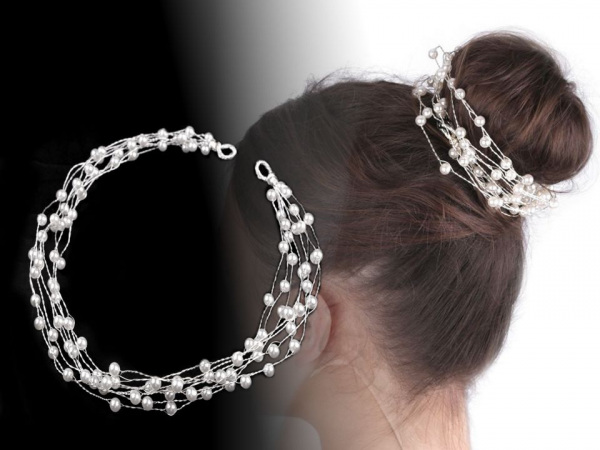 Perlová ozdoba do vlasů