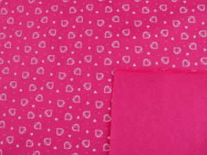 Bavlněná látka srdce