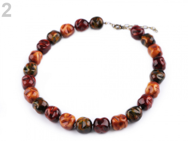 Náhrdelník ze skleněných korálků