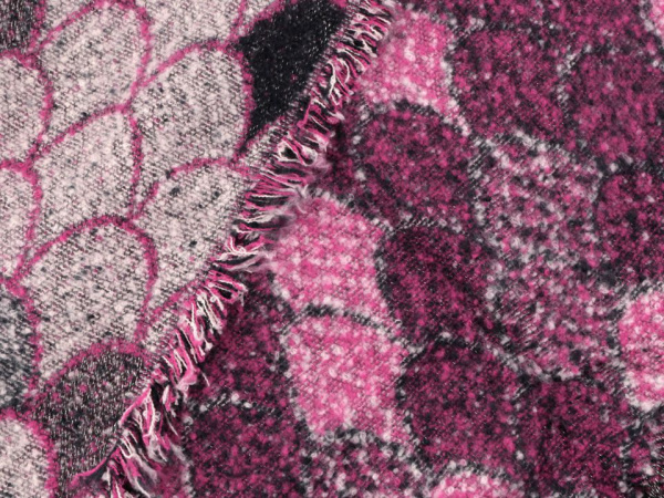 Šála zimní se střapci 63x190 cm