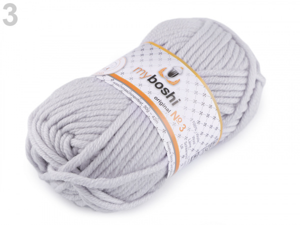 Pletací příze Myboshi No.3; 50 g