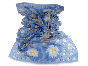 Šátek / šála květy 85x185 cm