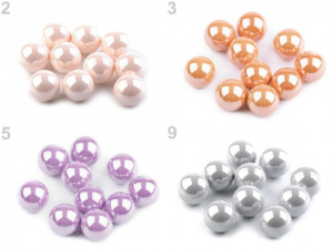 Dekorační kuličky / perly bez dírek Ø8 mm lesklé