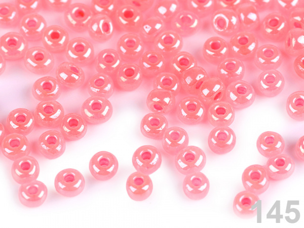 Rokajl 6/0 - 4 mm perleťový, neprůhledný