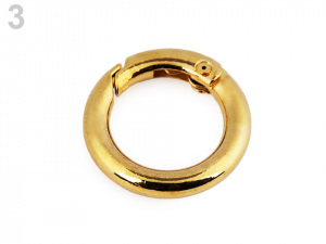 Karabina kulatá na kabelky / kroužek na klíče Ø16 mm