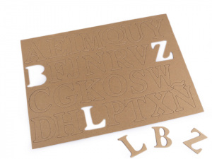 Papírová čísla a písmena