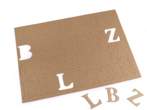 Papírová čísla a písmena