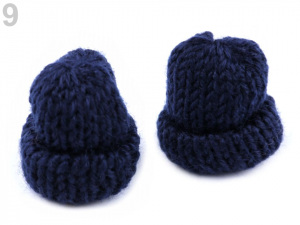 Textilní aplikace / nášivka čepička pletená