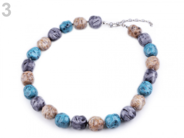 Náhrdelník ze skleněných korálků