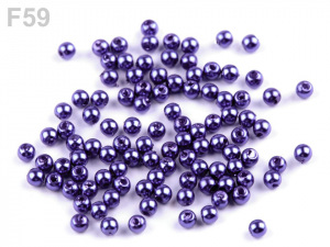 Plastové voskové korálky / perly Glance Ø4 mm