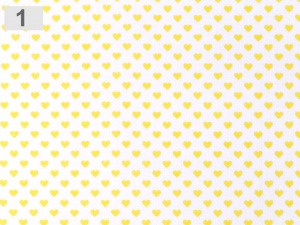 Bavlněná látka srdce