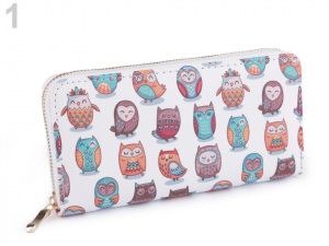 Dámská peněženka sova 10x19 cm