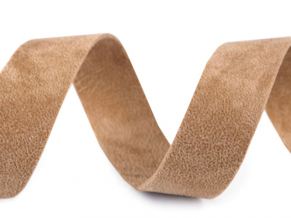 Šikmý proužek semišový šíře 20 mm nezažehlený