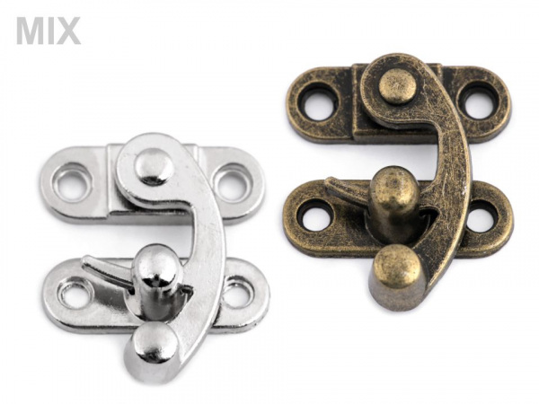 Kovové zapínání na dřevěné krabičky