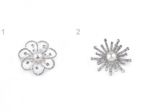 Brož / svatební ozdoba na kytice