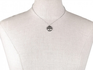 Náhrdelník z nerezové oceli srdce, strom života