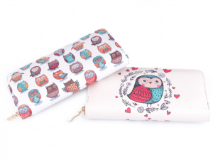 Dámská peněženka sova 10x19 cm