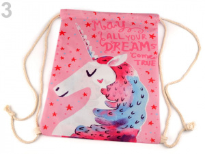 Vak na záda jednorožec 32x42 cm