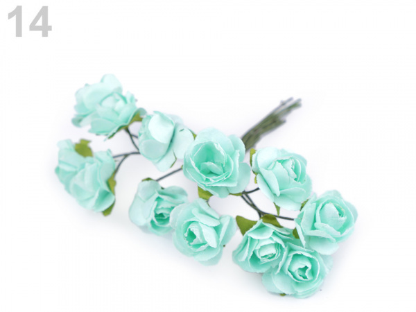 Růže na drátku / polotovar na vývazky Ø16 mm