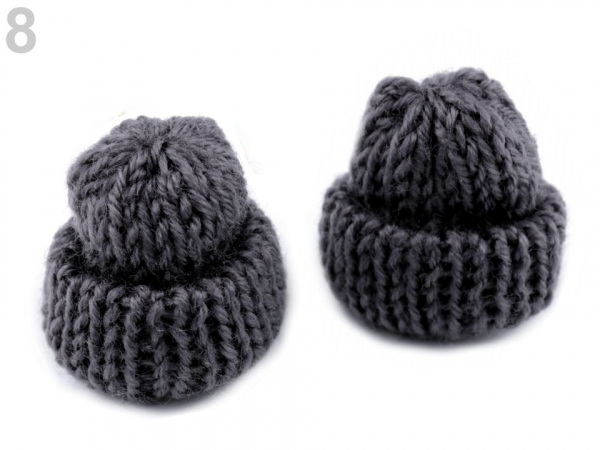 Textilní aplikace / nášivka čepička pletená