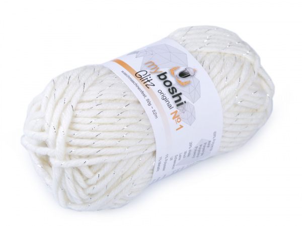 Pletací příze Myboshi Glitz 50 g s lurexem
